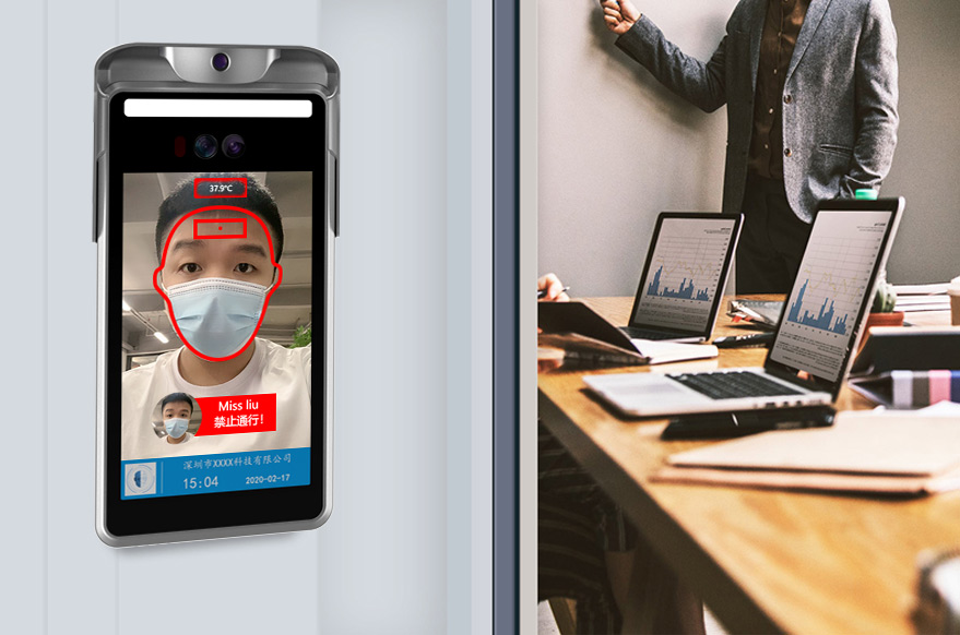 “口罩+身份”人脸识别测温考勤系统，捷易科技AI防疫有新招