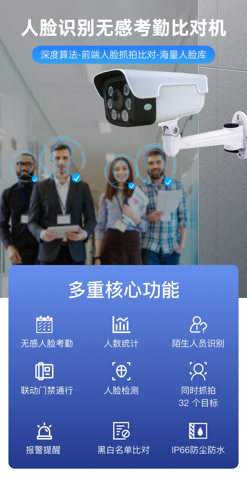 人脸识别无感考勤比对机的功能和作用是什么？(无感考勤摄像头怎么工作的？)